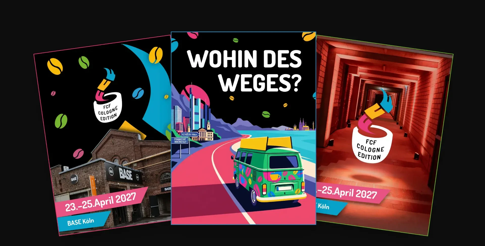 FCF Cologne Edition: Festivalmotive mit BASE Köln und Termin vom 23. bis 25. April 2027